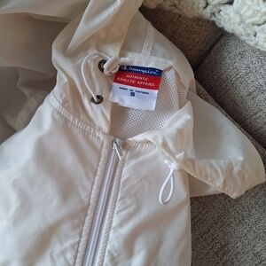 Champion Mens Small Windbreaker in Off White